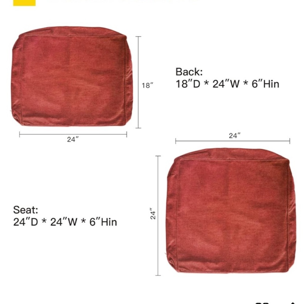 Outdoor Deep Seating Cushion Cover Set - Picture 3 of 11